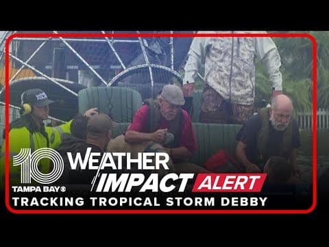 More than 200 people rescued in Manatee County due to rising floodwaters from Hurricane Debby