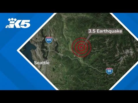 3.5 magnitude earthquake reported near Snoqualmie