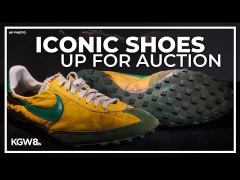 Iconic Nike waffle shoes worn by legendary distance runner Steve Prefontaine up for auction