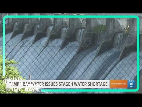 Tampa Bay Water issue Stage 1 water shortage