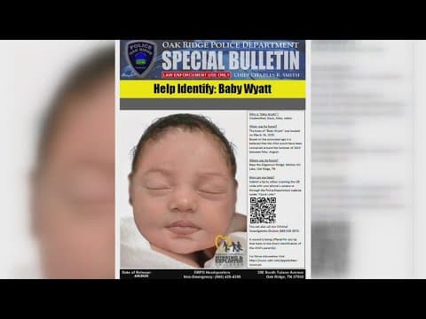 Oak Ridge police continue to seek tips in the 2020 death of Baby Wyatt