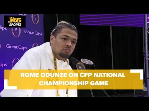 EXTENDED INTERVIEW: UW's Rome Odunze ahead of CFP National Championship Game