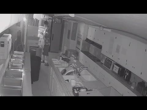 A man breaks into a North Texas daycare to steal food and electronics