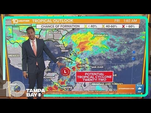 Tracking the Tropics: Potential Tropical Cyclone Twenty-Two forms in Caribbean | Nov. 17, 2023