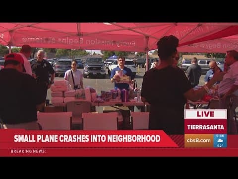 Dozens arrive at evacuation center after San Diego plane crash displaces roughly 100 people