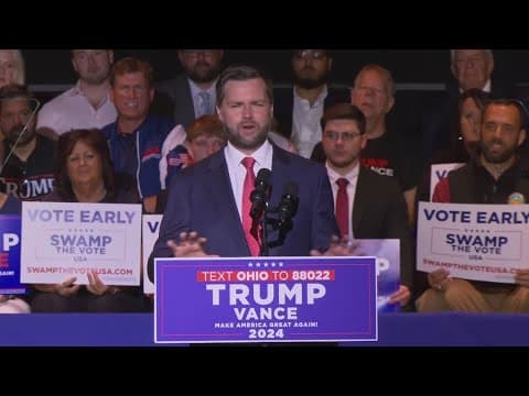 J.D. Vance holds first solo rally since being named Trump's VP running mate