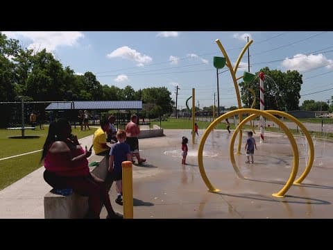Splash pads provide relief during heat wave