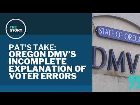 The DMV's explanation for mistakenly registering over 1,200 people to vote | Pat's Take