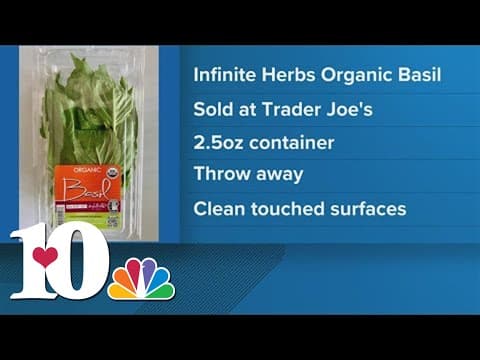 CDC warns of salmonella infections linked to contaminated basil sold at Trader Joe’s