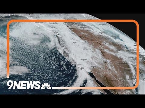 Heavy, wet snow headed toward Denver