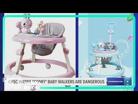 CPSC urges owners of Comfi Baby Infant Walkers to immediately dispose of them due to safety hazard