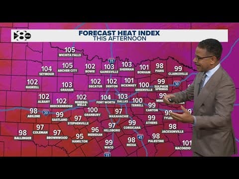 DFW Weather: Temperatures heat up as rain moves out of North Texas
