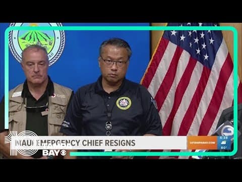 Maui's emergency chief resigns amid wildfire search and recovery