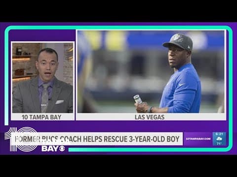 Former Bucs head coach helps drowning child in Vegas