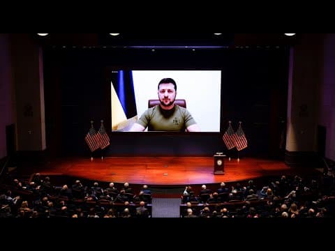 Ukrainian President Zelenskyy addresses members of Congress