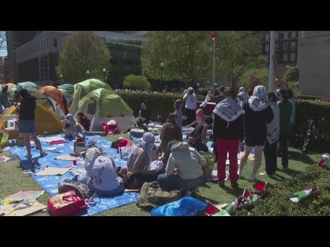 Protests against war in Gaza continue at Colombia University, other campuses across the country