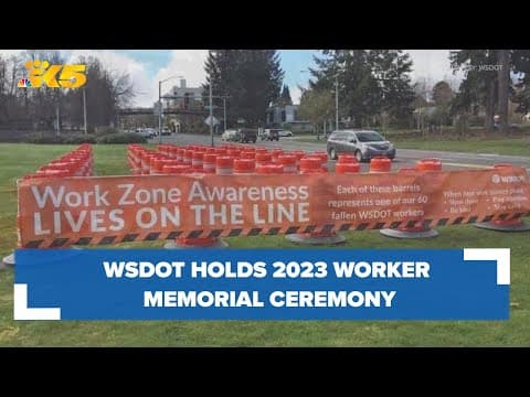 WSDOT holds 2023 Worker Memorial Ceremony  to honor those killed while working