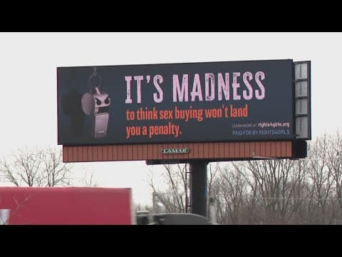 Sex trafficking billboards put up around Indy ahead of March Madness