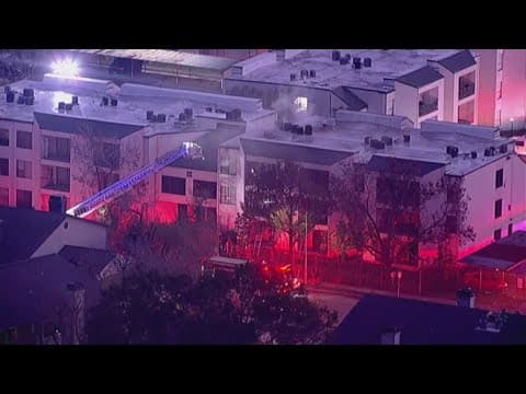 Fire breaks out at apartment complex near NRG Stadium