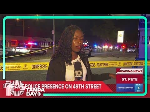 Heavy police presence on 49th Street in St. Pete