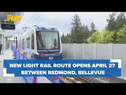 New Sound Transit 2 Line to open this month, connecting Redmond and Bellevue