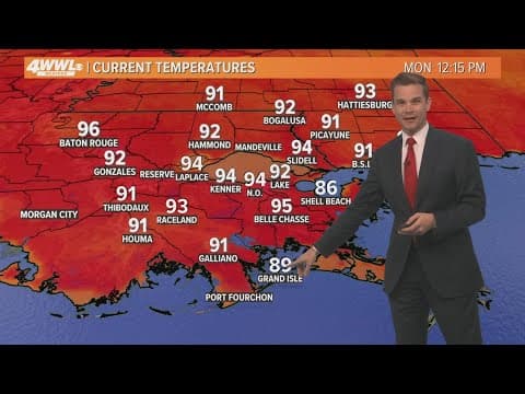 New Orleans Weather: Extreme heat this week as temperatures near 100 degrees