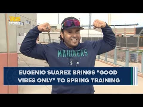 Eugenio Suarez bringing 'good vibes only' to spring training with the Mariners