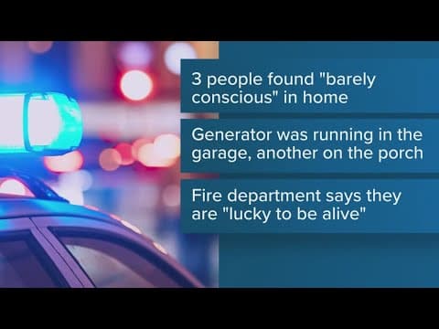 Houma family hospitalized due to carbon monoxide from generators in Louisiana