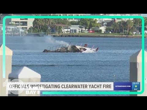 2 rescued from yacht on fire in Clearwater, officials say