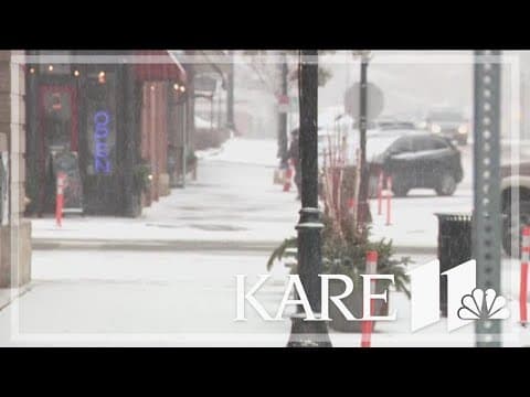 Snow, wind hit southeastern Minnesota