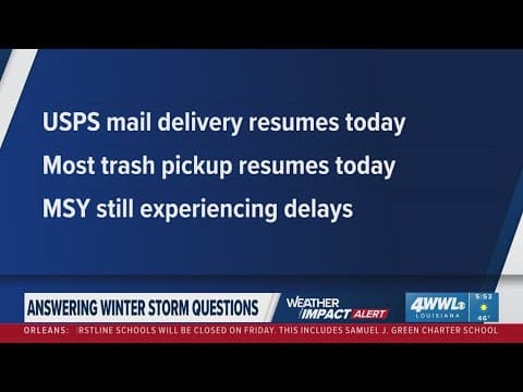 WWL Louisiana answers winter storm questions
