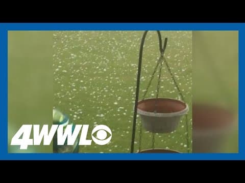 LaFourche Parish assaulted by "golf ball-sized" hail storm