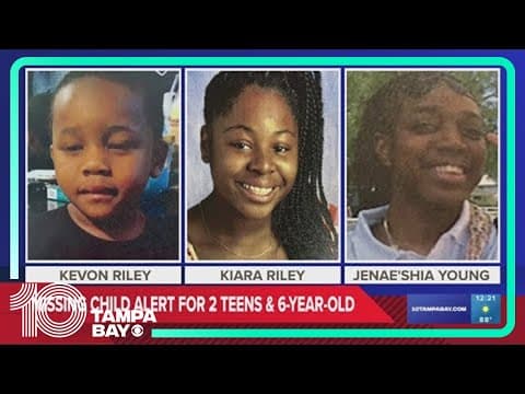 Missing Child Alert issued for 6-year-old, two teens out of St. Pete