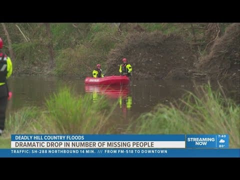 Number of missing after Kerr County floods drops from 97 to 3, officials say