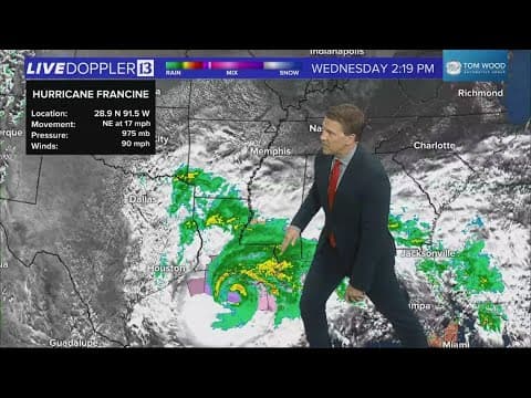 Live Doppler 13 Forecast | 4 p.m. update, Sept. 11, 2024