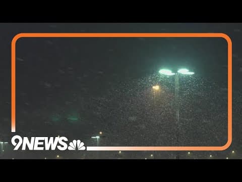 Flights delayed at DIA due to storm