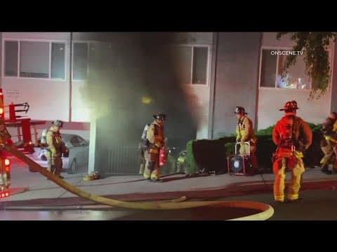 Three cars destroyed in North Park apartment garage fire