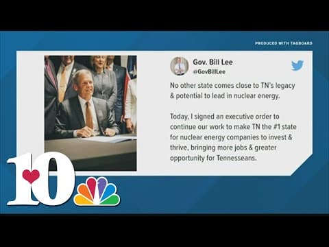 Gov. Lee issues executive order to grow nuclear energy in Tennessee