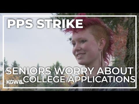 High school seniors worry over missing college application deadlines during strike