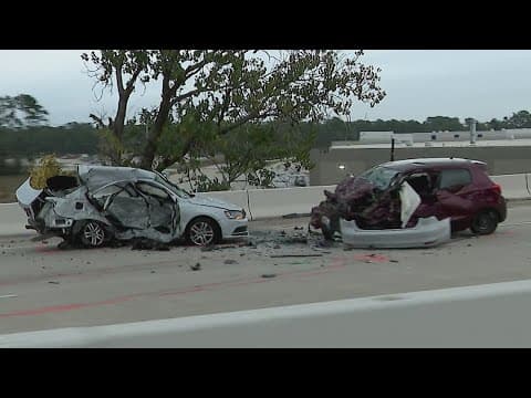 Chase suspect going wrong way on Hardy Toll Road causes crash