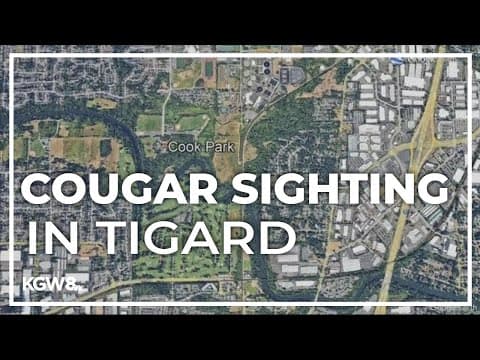 Tigard warns of cougar sighting at Cook Park