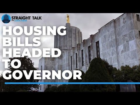 Housing bills now go to Oregon governor