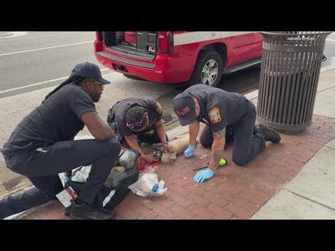 DC Fire and EMS save puppy from fire | Get Uplifted