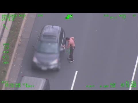 Wild police chase with stolen Hummer in Virginia