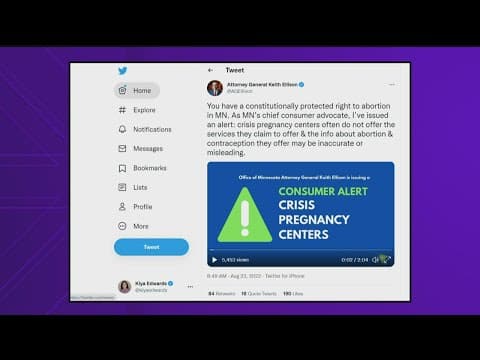 Minnesota AG issues consumer alert for 'crisis pregnancy centers'