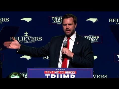 JD Vance speaks at Believers and Ballots campaign event in Charlotte, NC (Sept. 23, 2024)