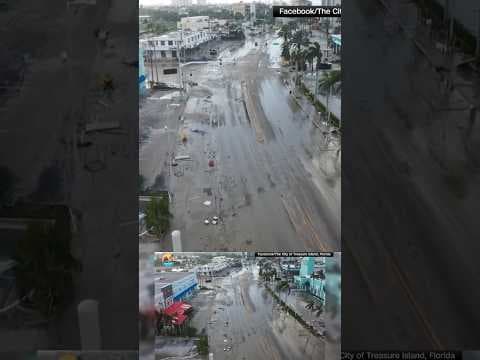 Hurricane Helene leaves behind a mess in Treasure Island, Florida