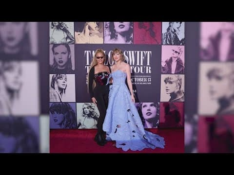 Beyoncé attends premiere of Taylor Swift's 'The Eras Tour' concert film