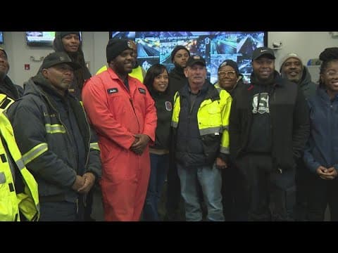 Snow crews in Prince George's County received a big thank you Friday night