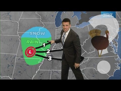 Weather discussion:  Will it rain or snow around Thanksgiving for Indiana?